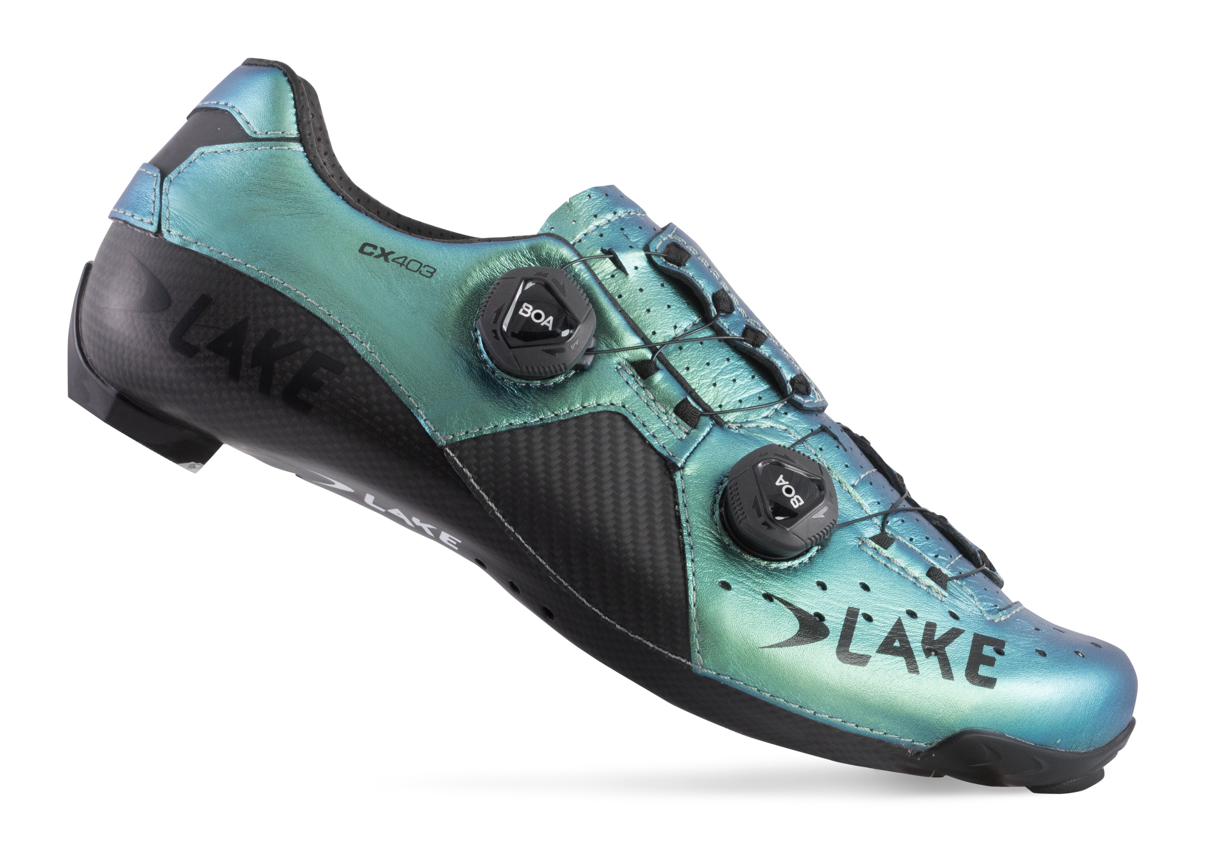 Chaussures Vélo Route Lake CX403 Caméléon - Bleu/Noir, EU39/USA7, Homme, Neuves