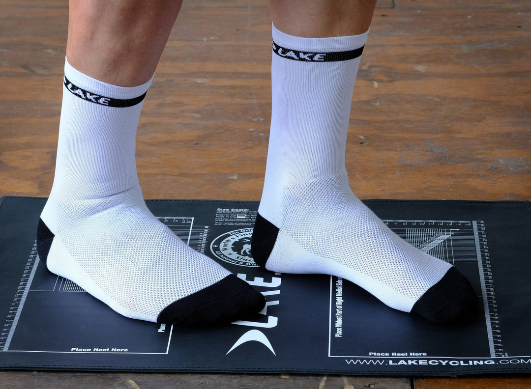 Lake Cycling Socks White/Black